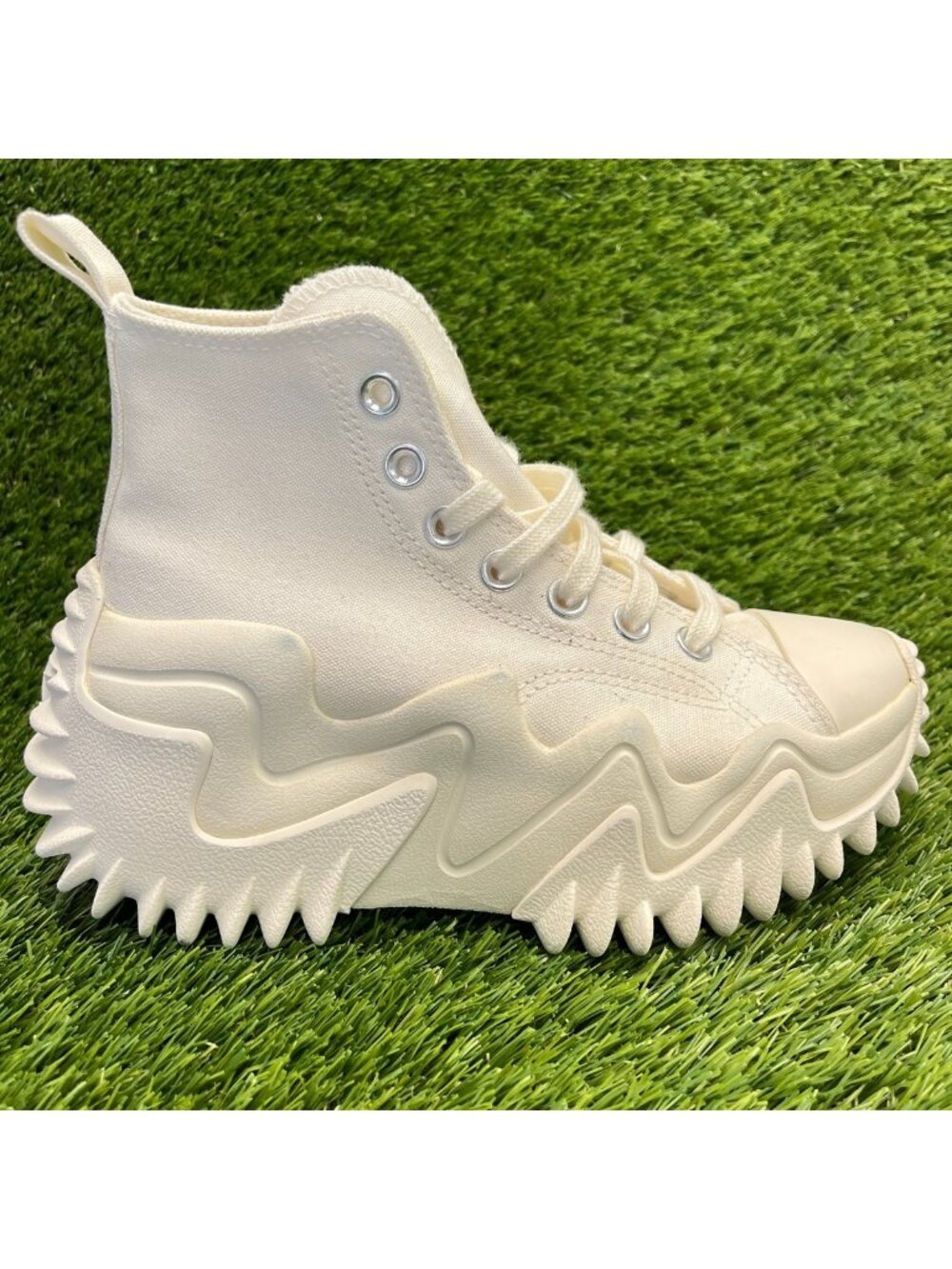 Converse Run Star Motion Platform Womens Size 4.5 Egret Athletic Shoes Sneakers